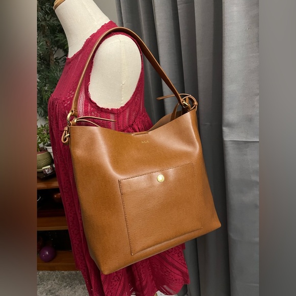 Ralph Lauren Handbags - Great condition leather Ralph Lauren tote hobo bag